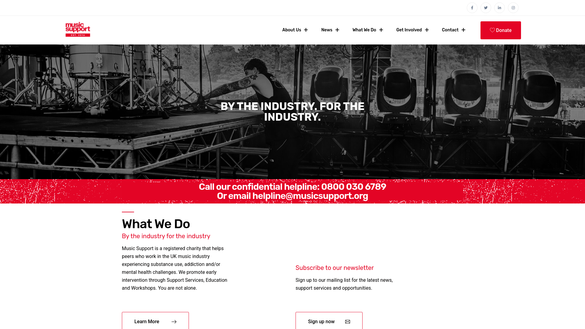 Website screenshot