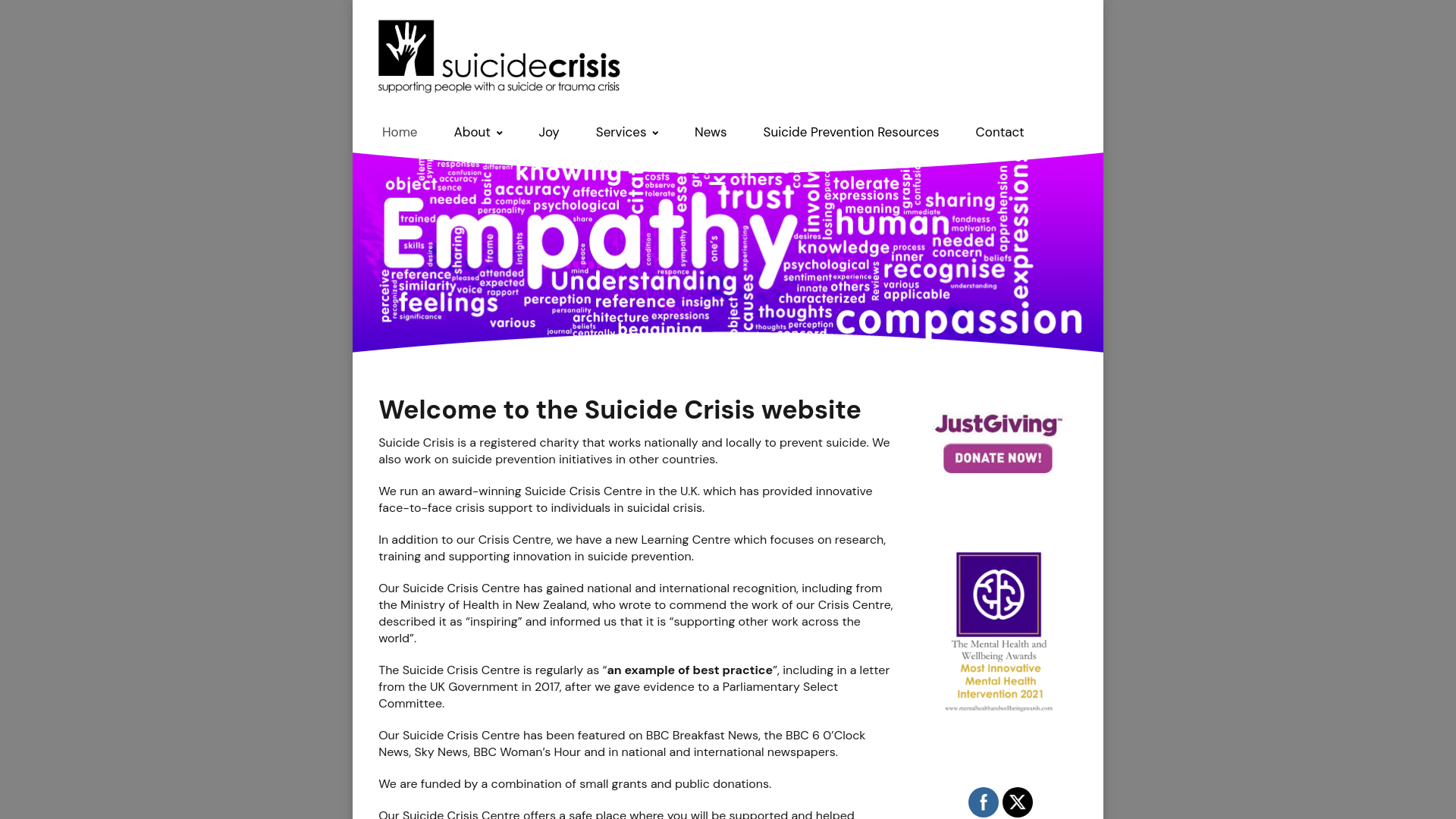 Website screenshot