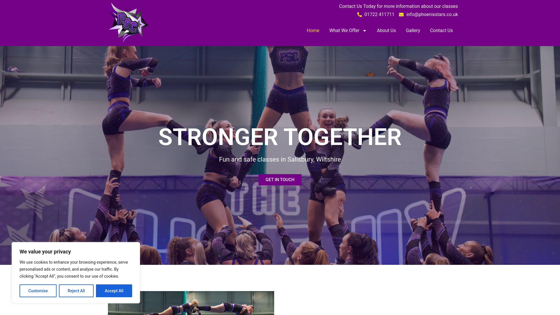 Website screenshot