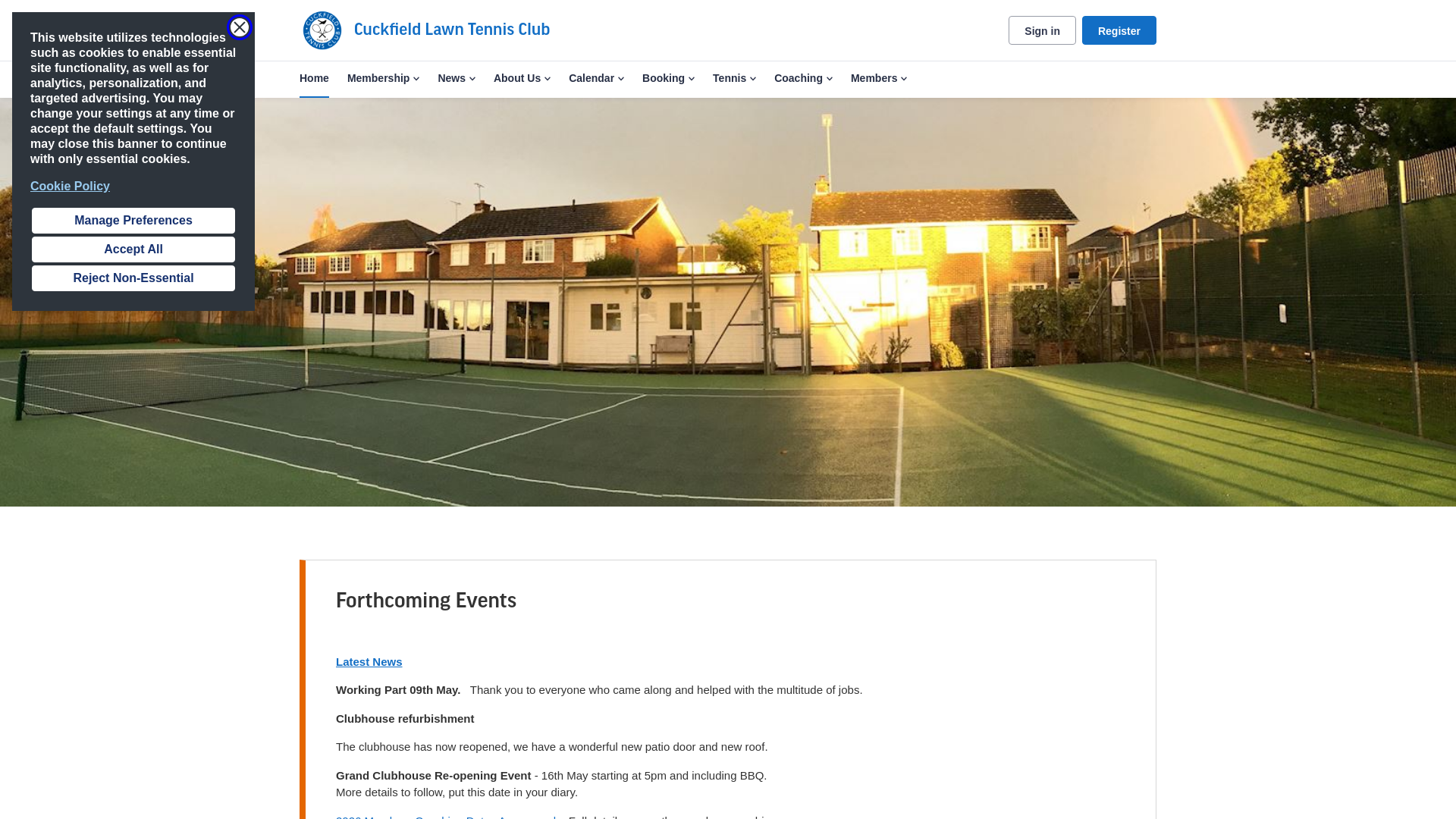 Website screenshot