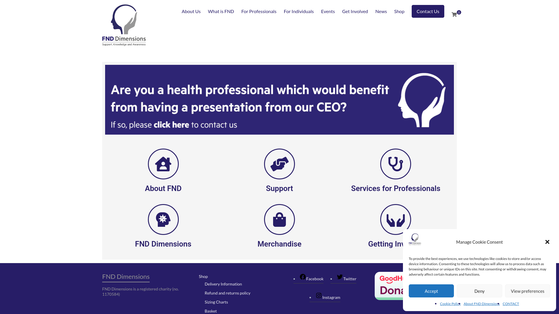 Website screenshot
