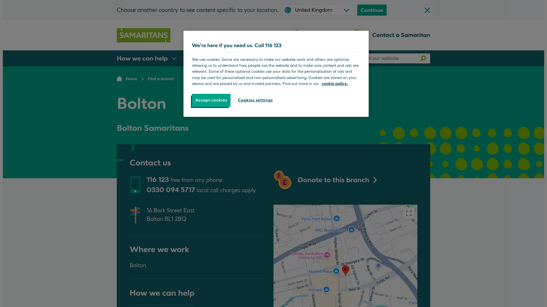 Website screenshot