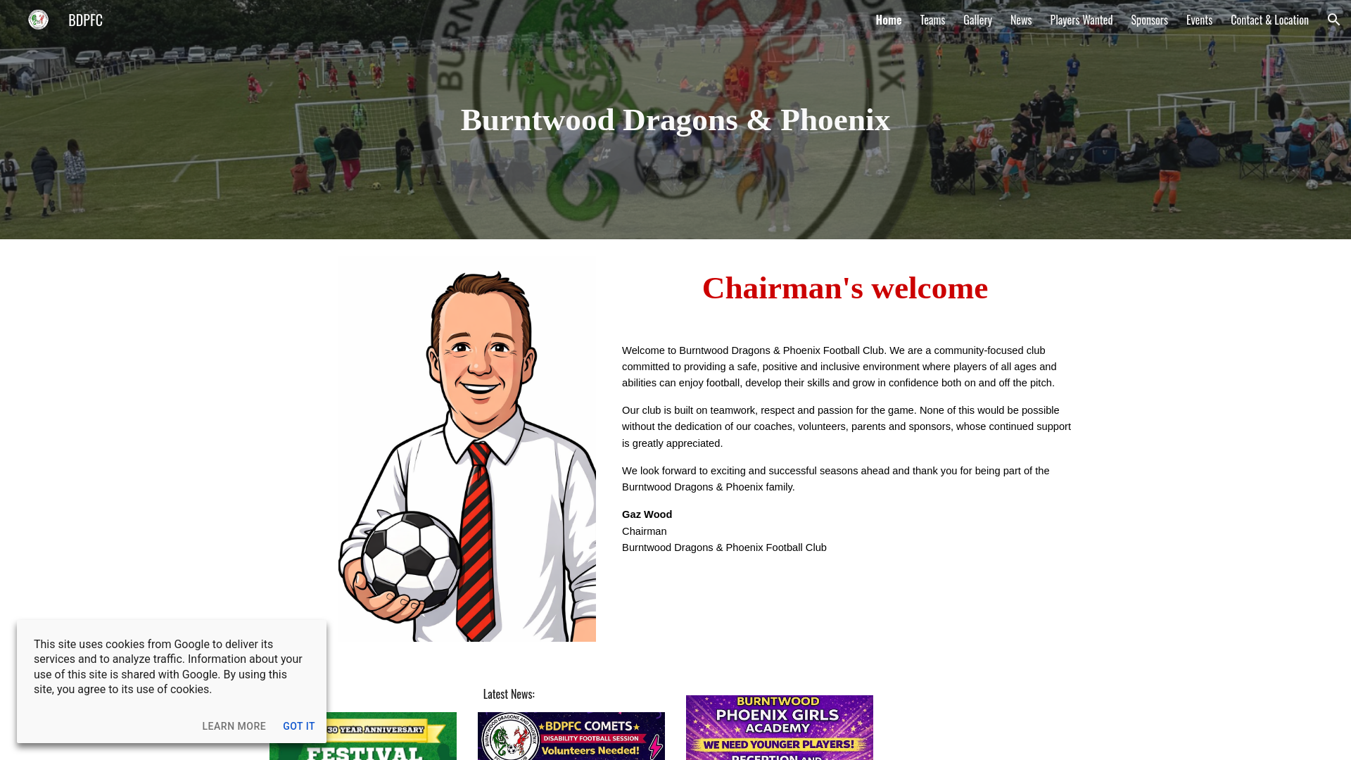 Website screenshot