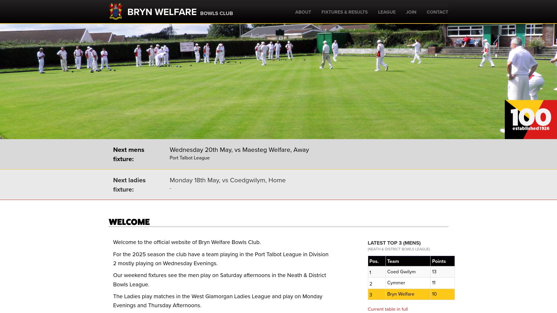 Website screenshot