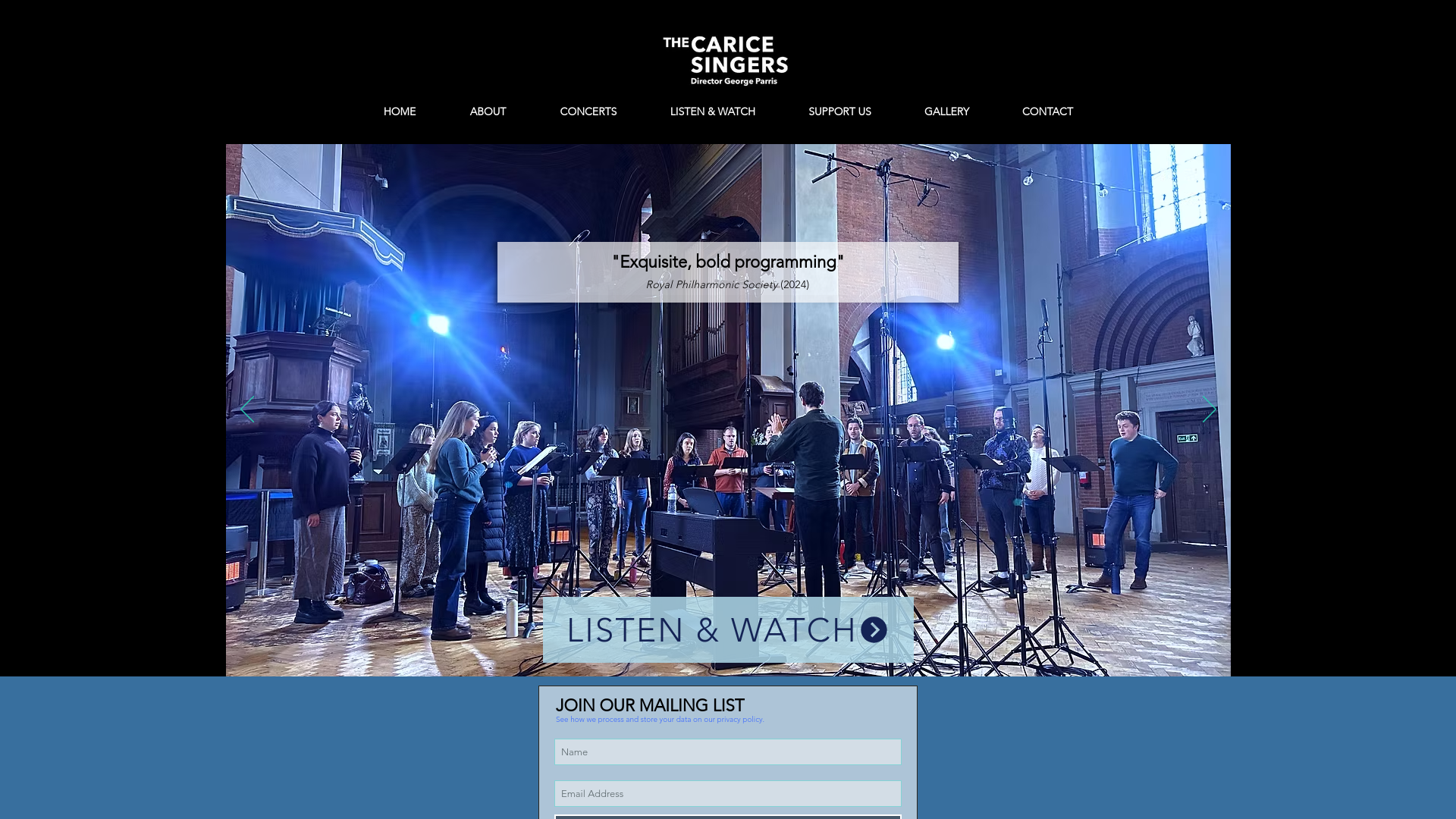 Website screenshot