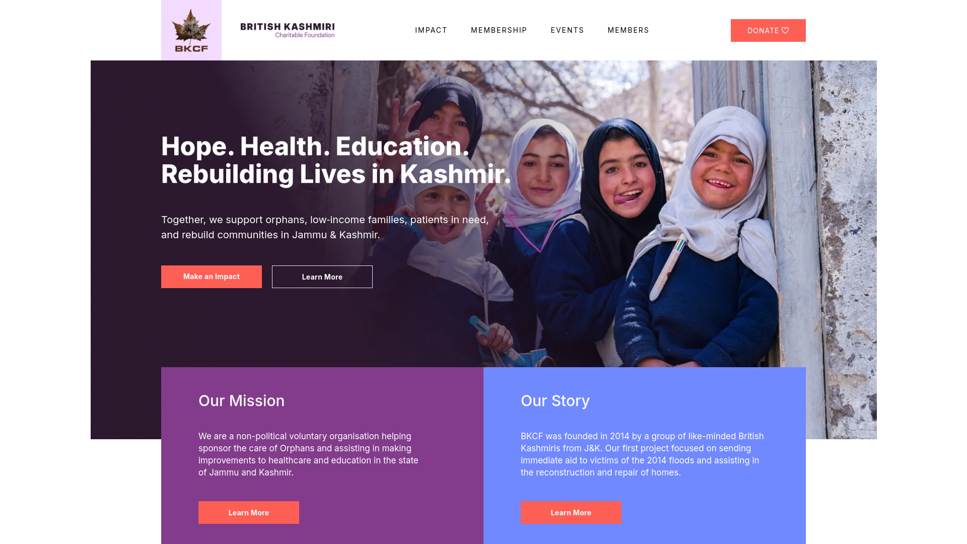 Website screenshot