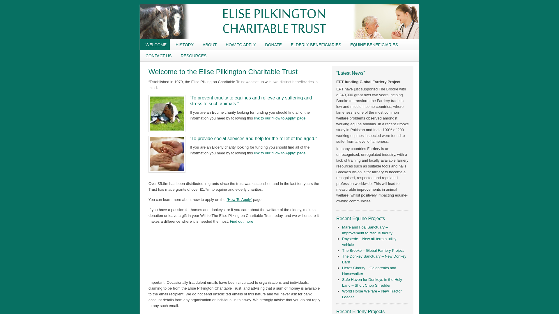 Website screenshot