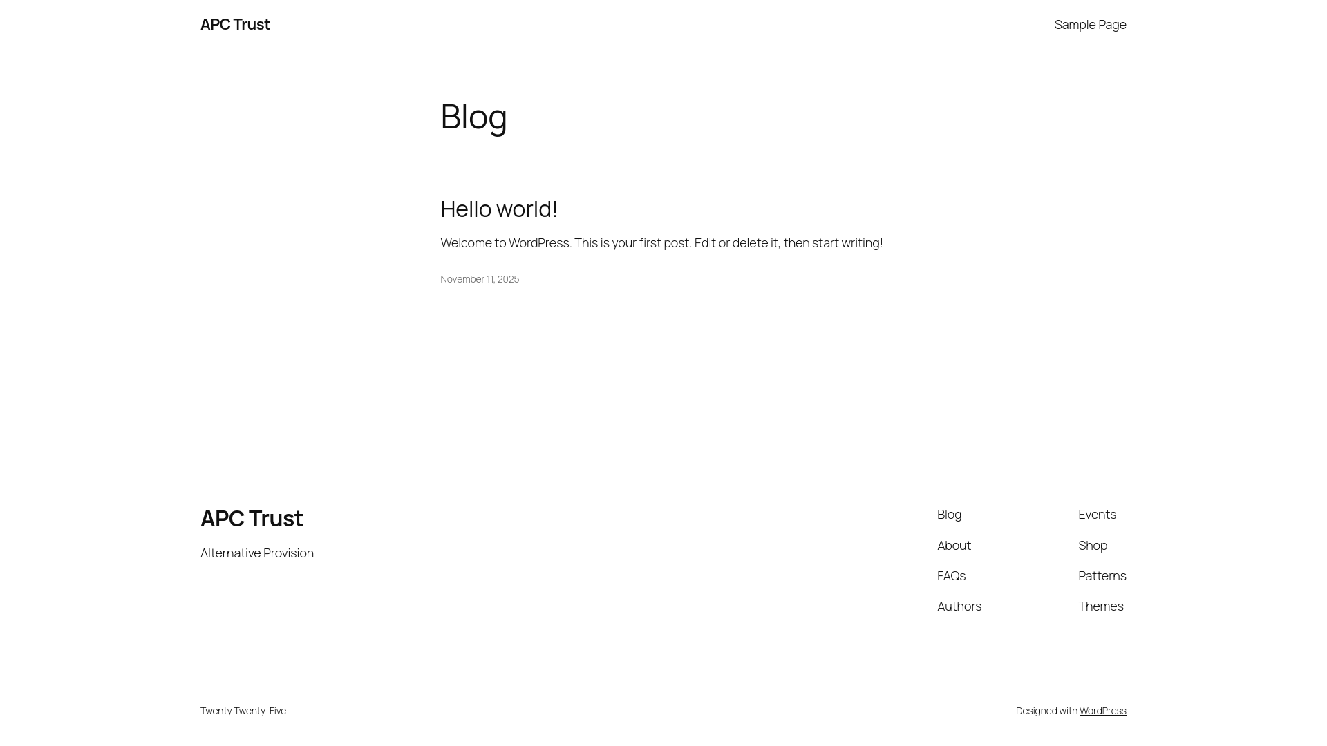 Website screenshot