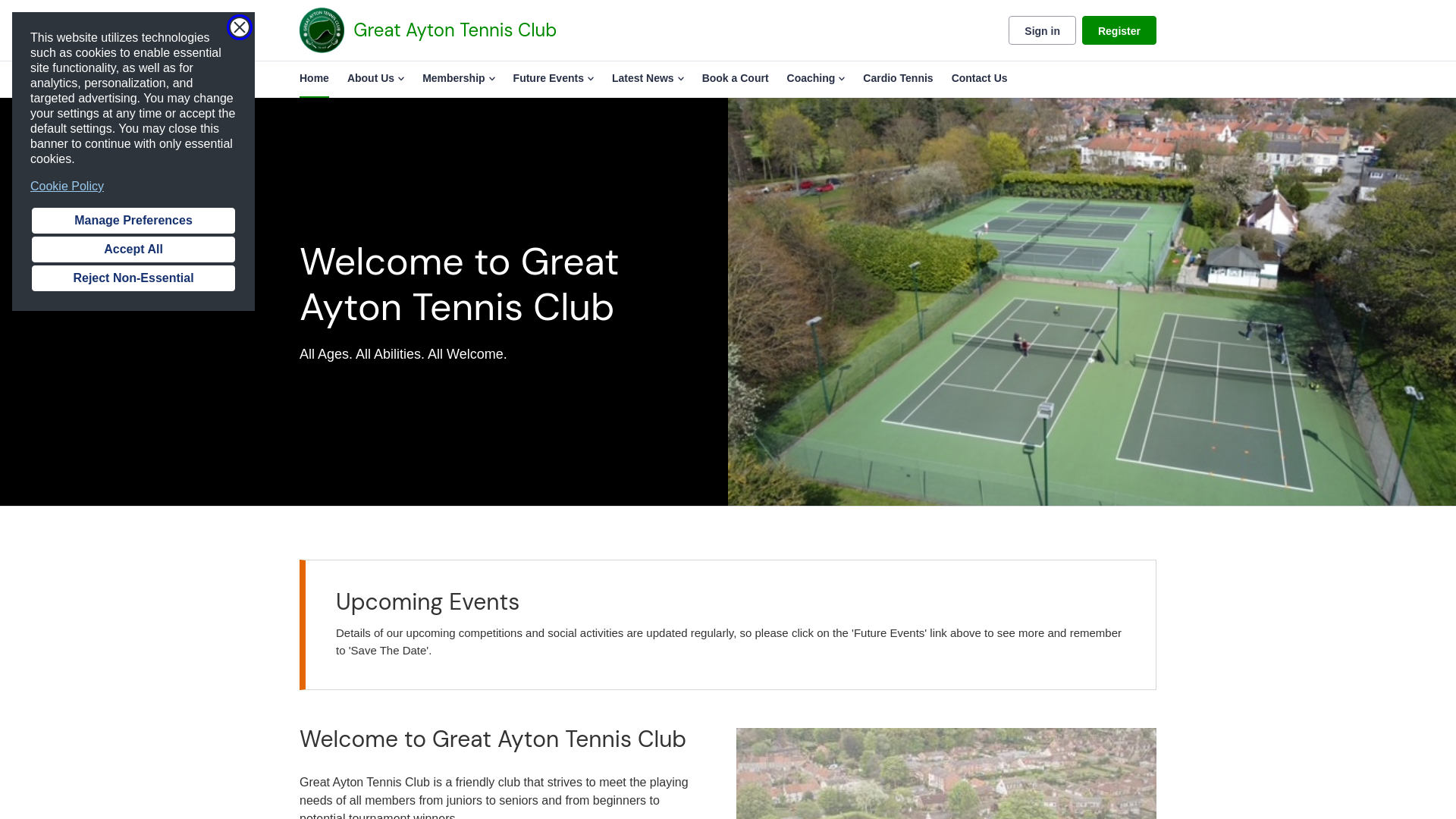 Website screenshot