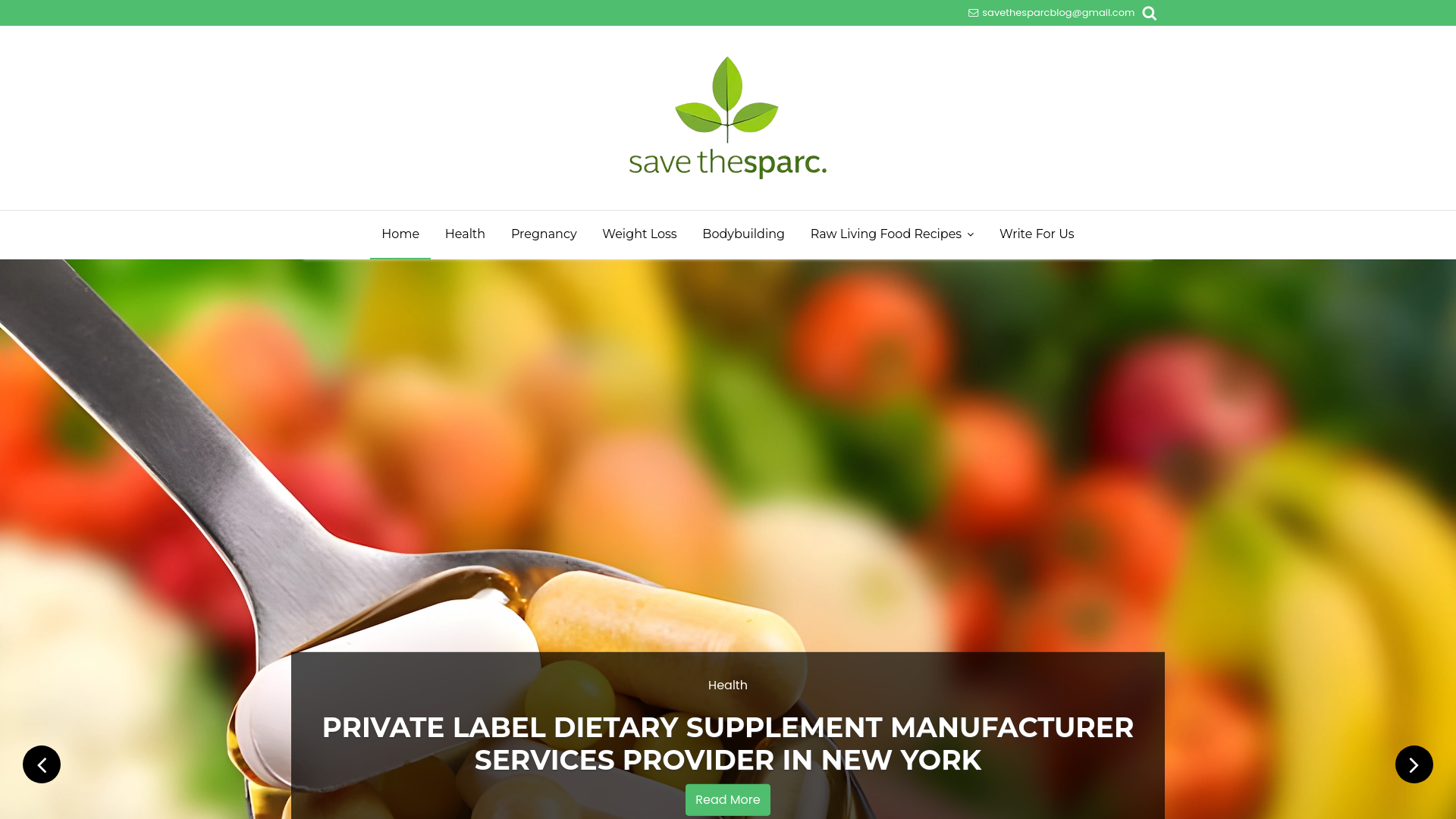 Website screenshot