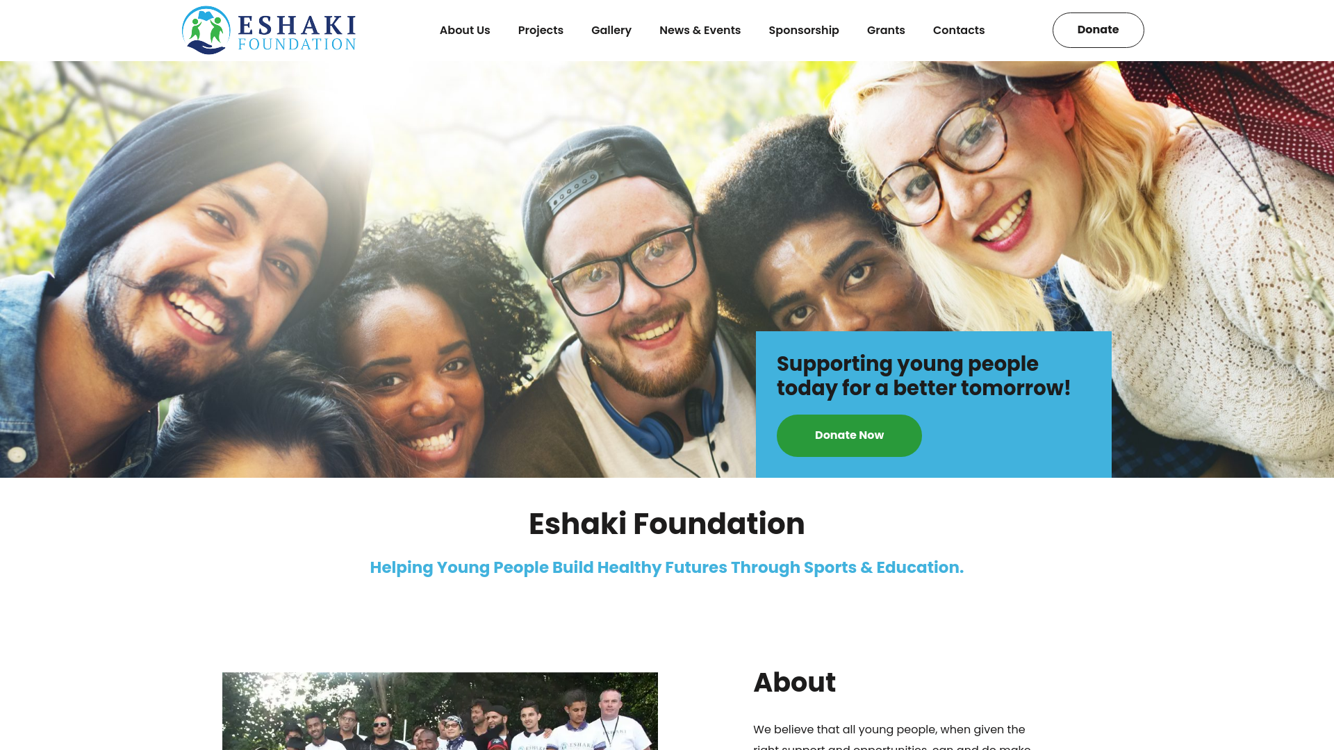 Website screenshot
