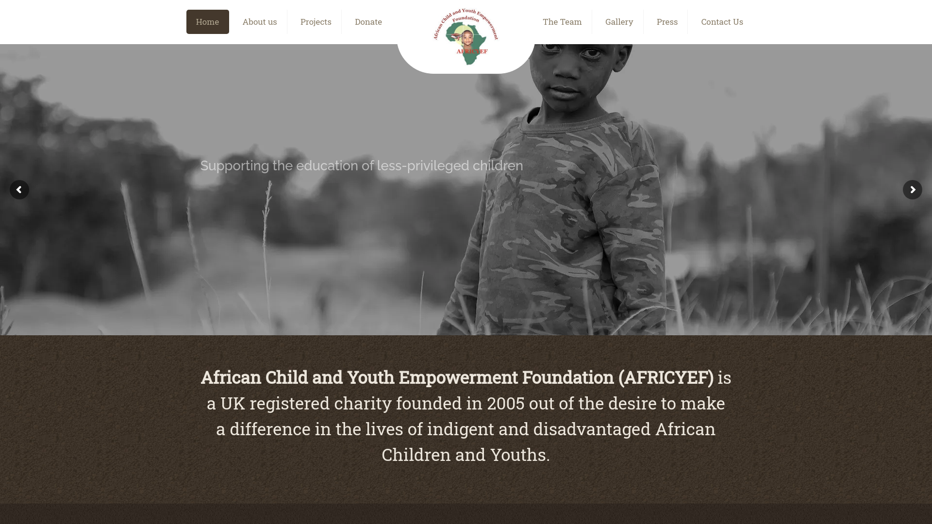 Website screenshot