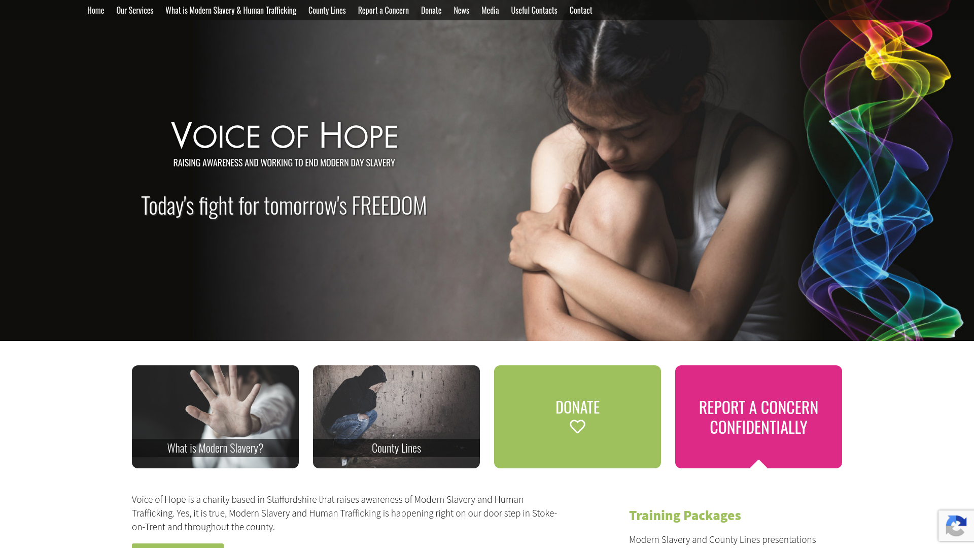 Website screenshot