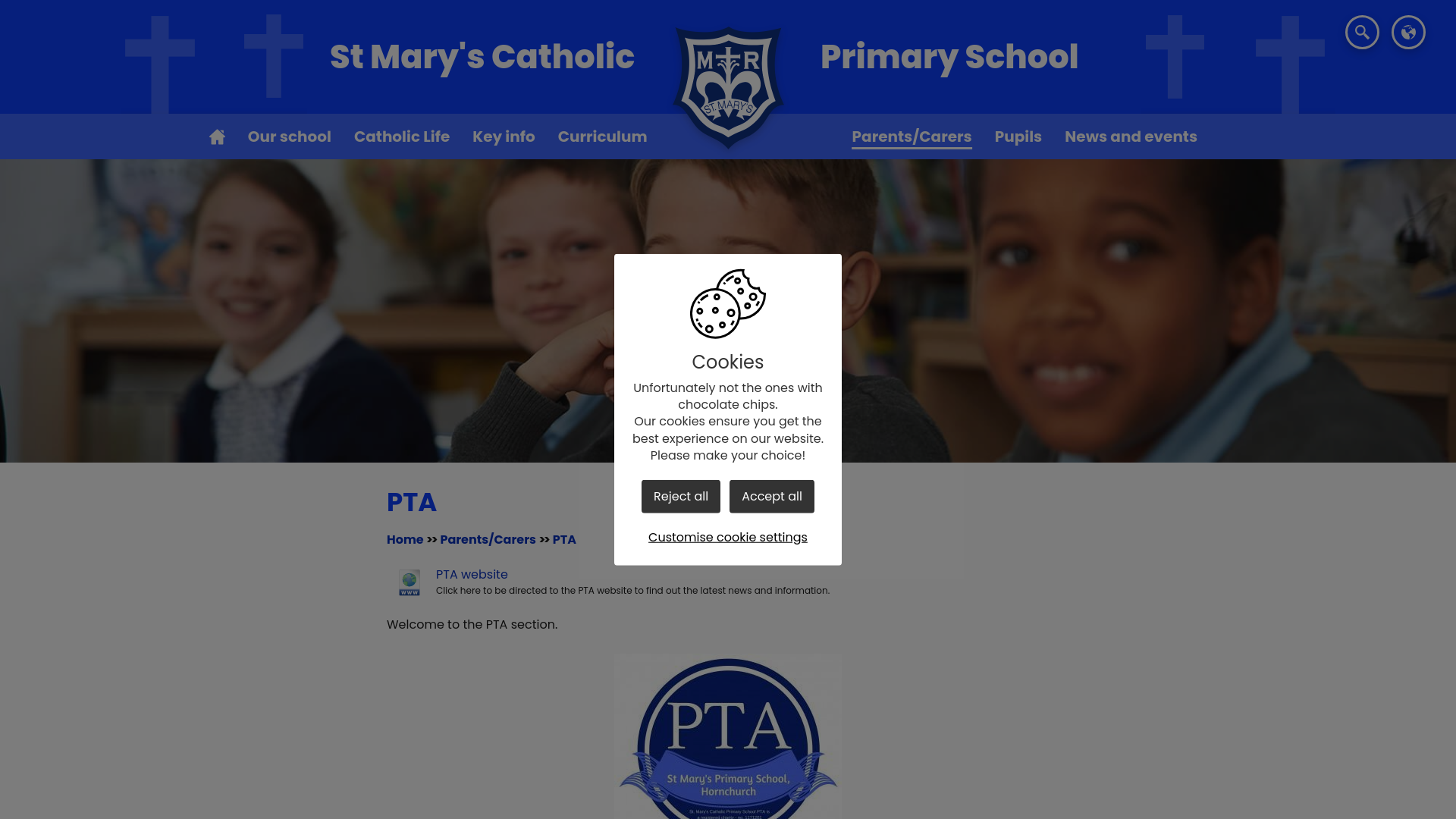 Website screenshot