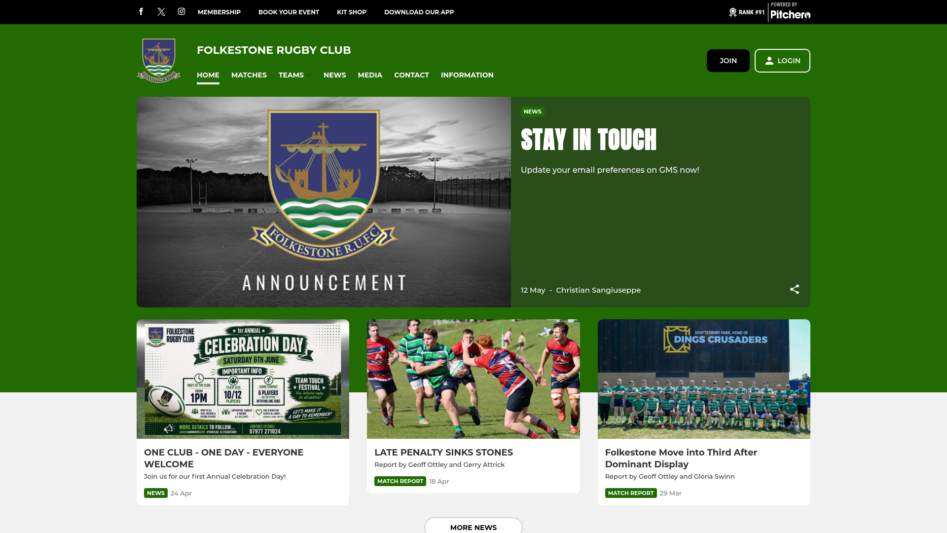 Website screenshot