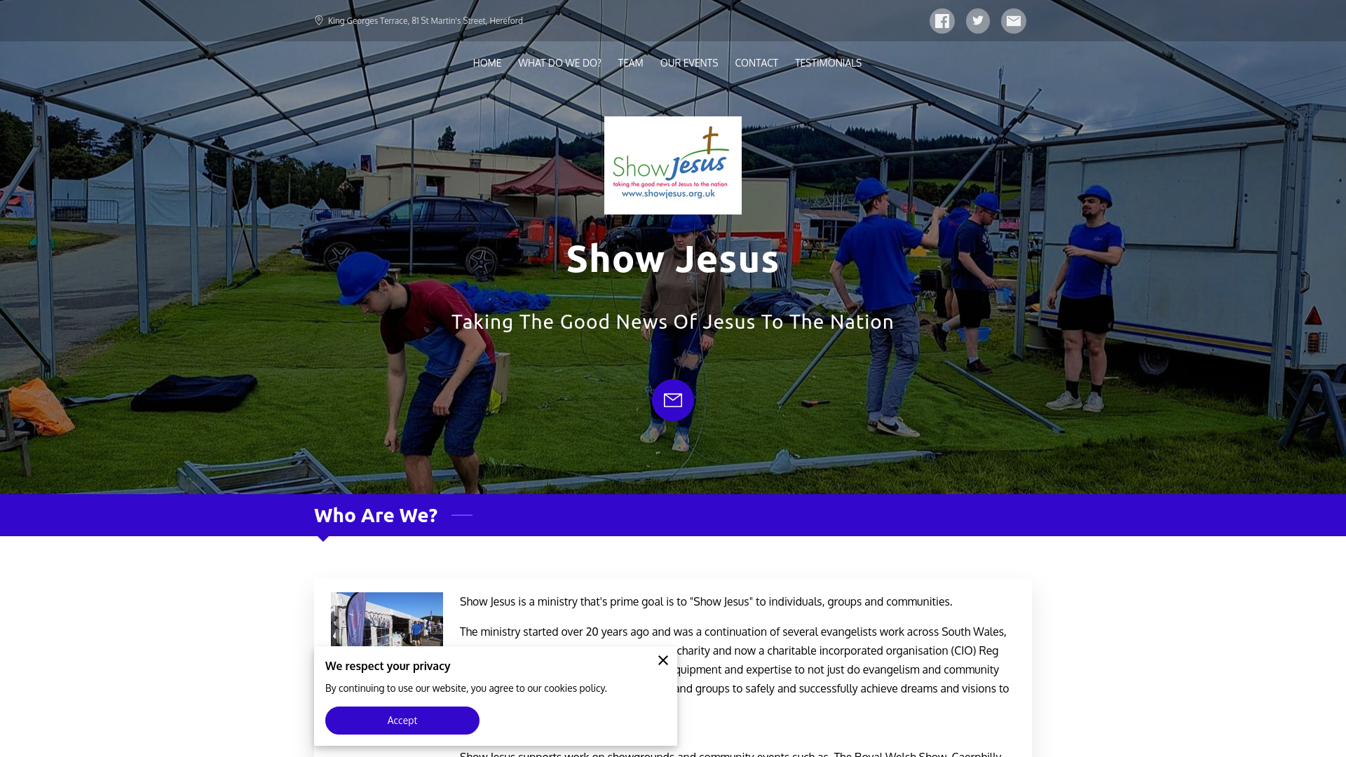 Website screenshot