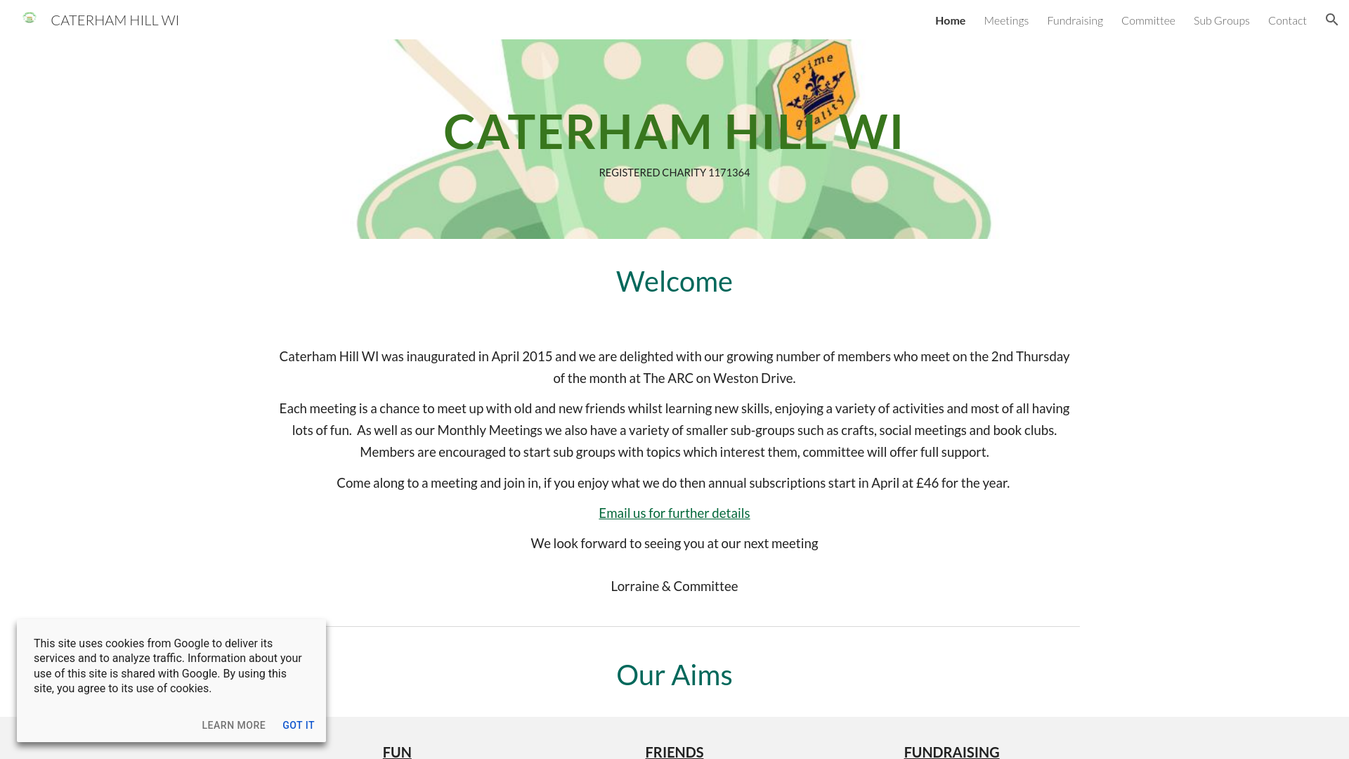 Website screenshot