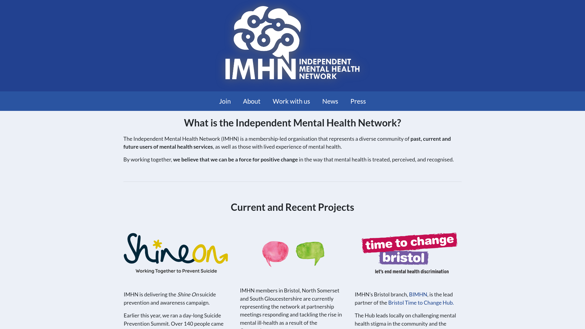 Website screenshot