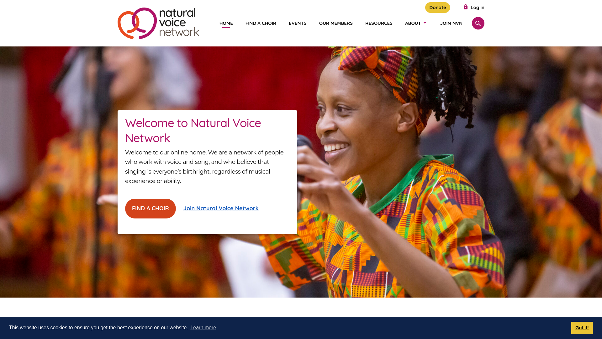 Website screenshot