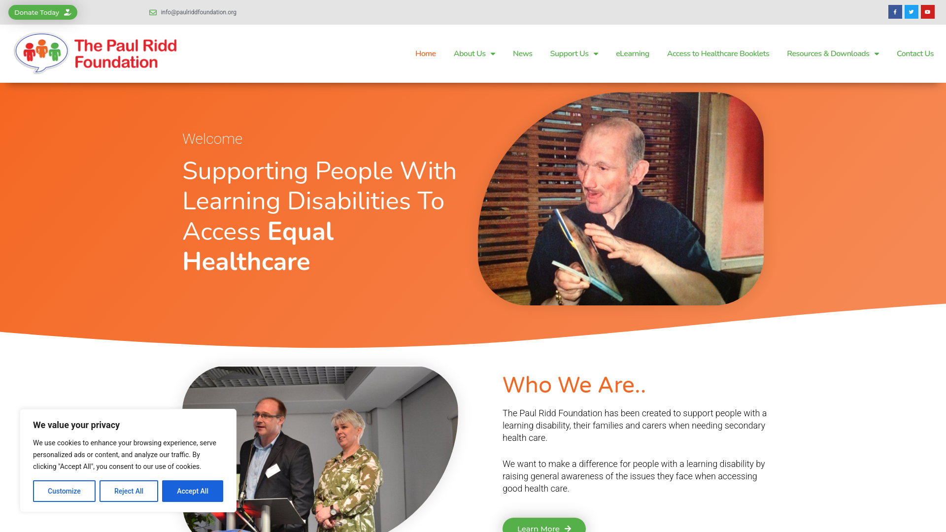 Website screenshot