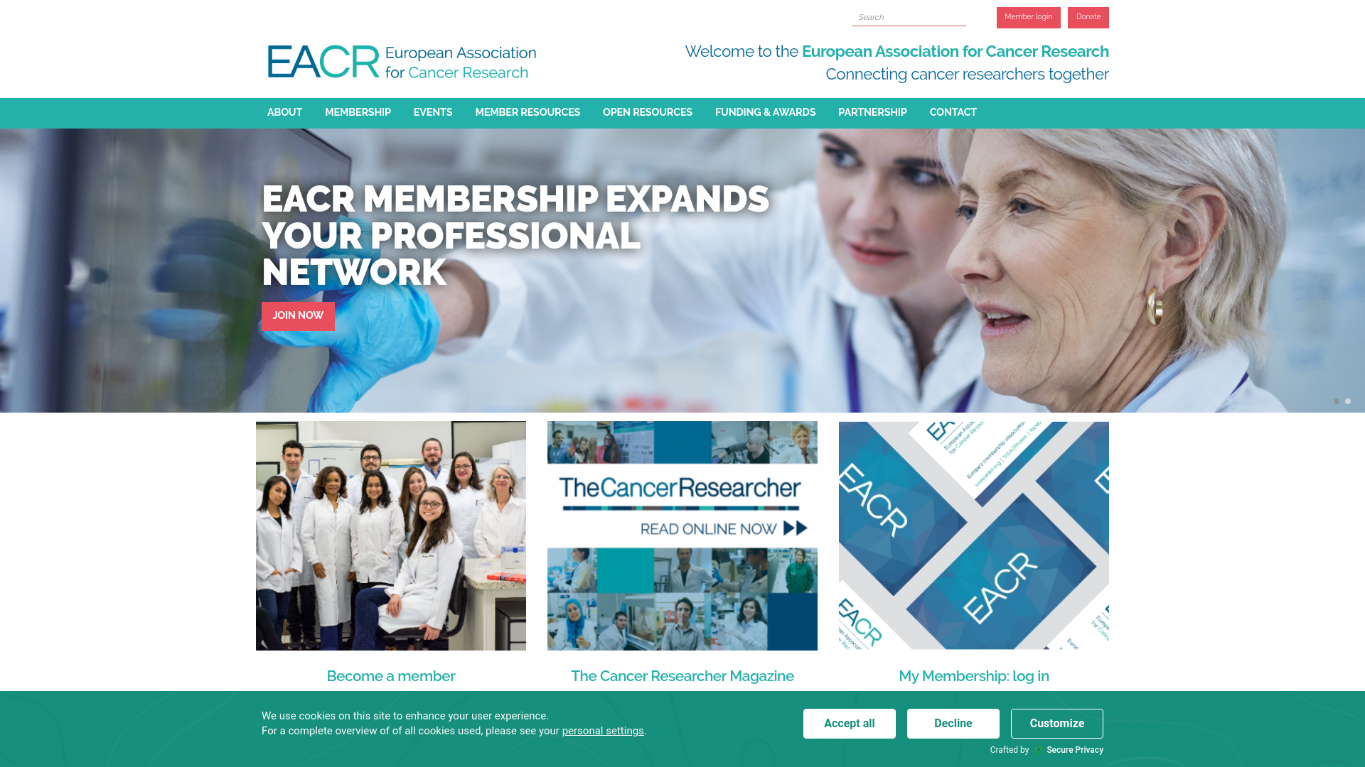 Website screenshot