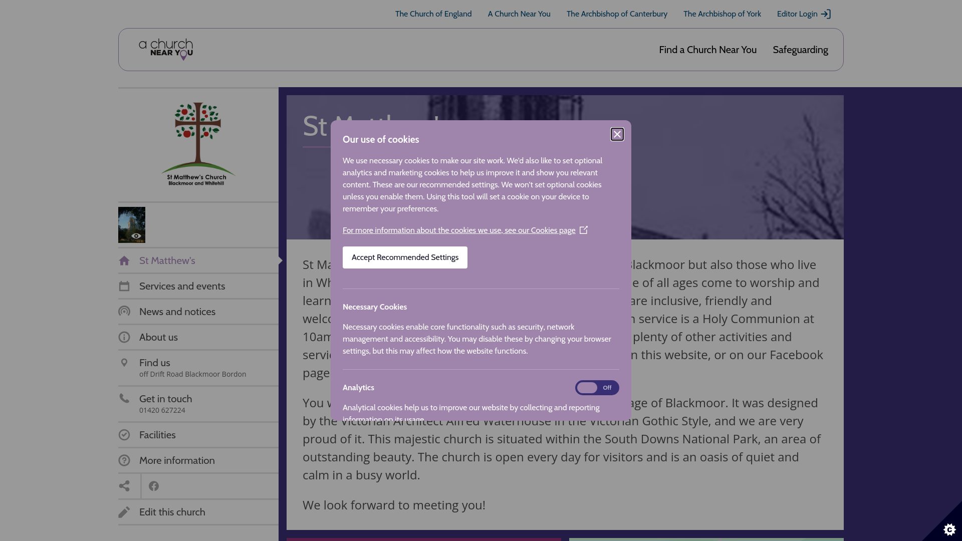 Website screenshot