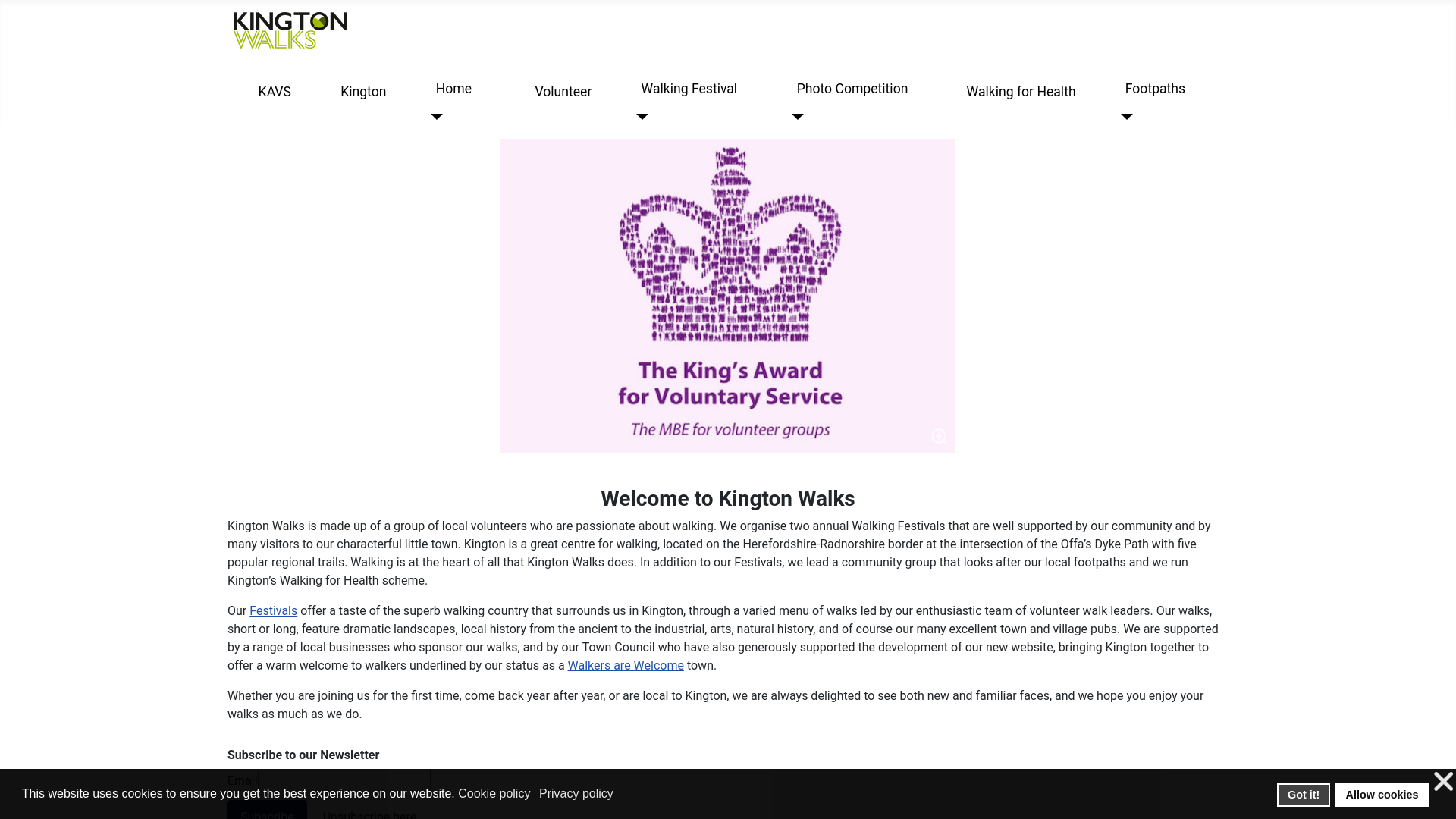 Website screenshot