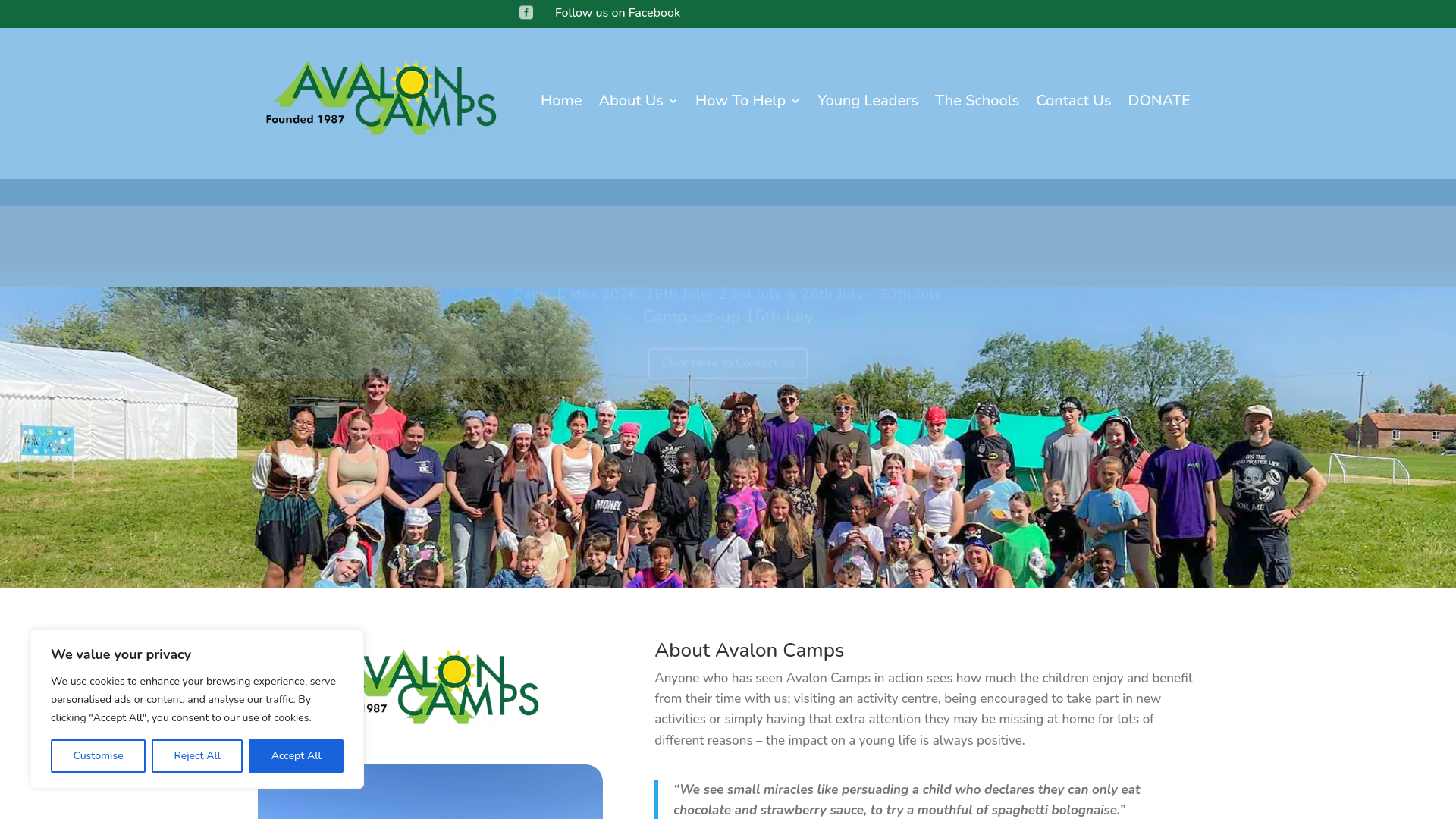 Website screenshot