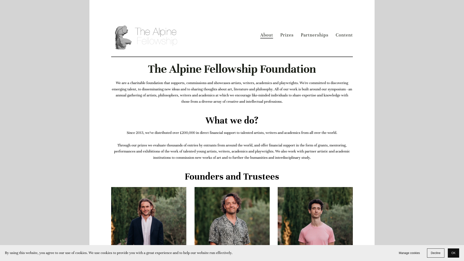 Website screenshot