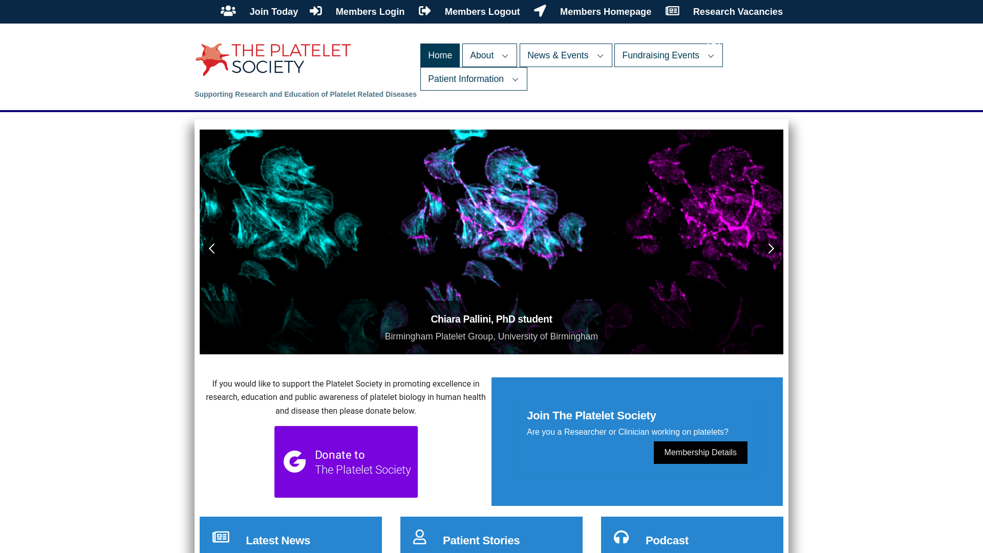 Website screenshot