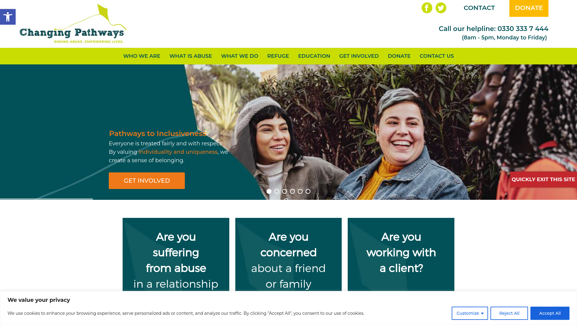 Website screenshot