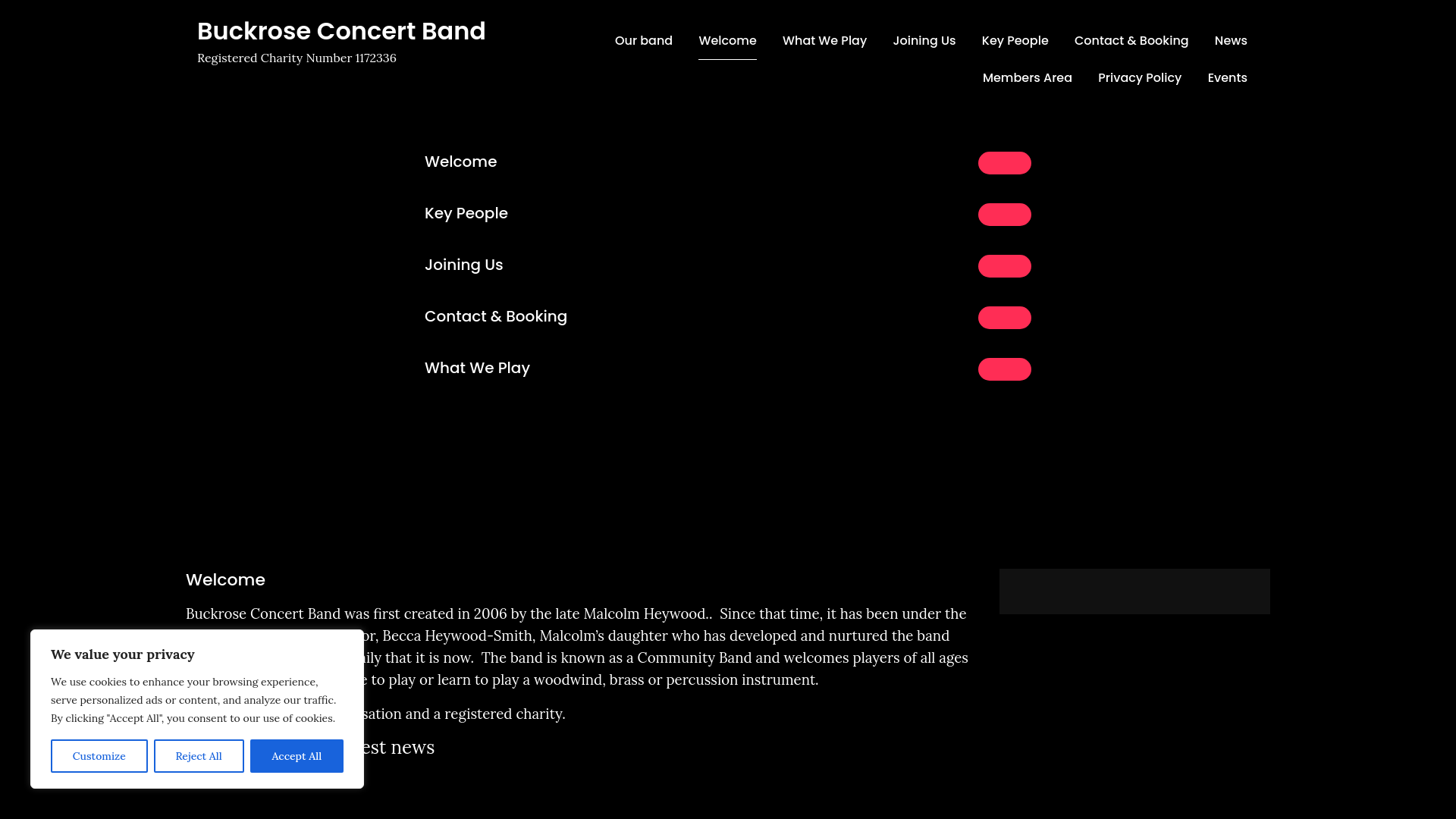 Website screenshot