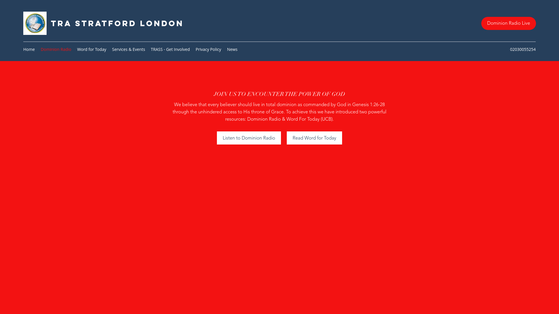 Website screenshot