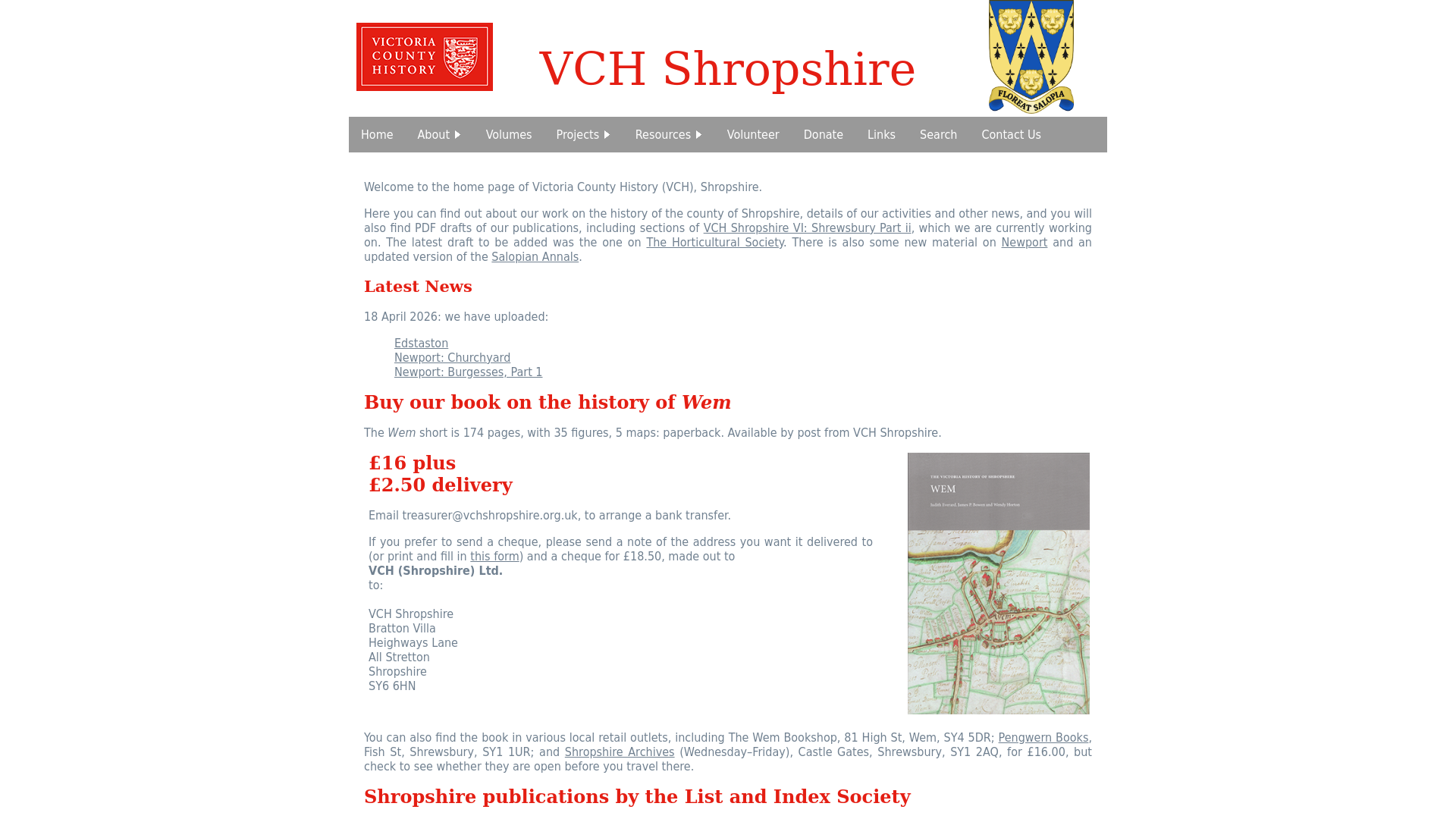 Website screenshot
