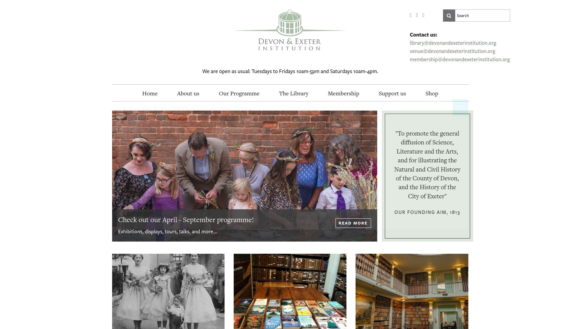 Website screenshot