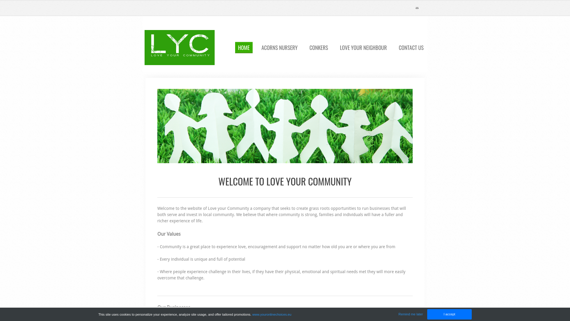 Website screenshot