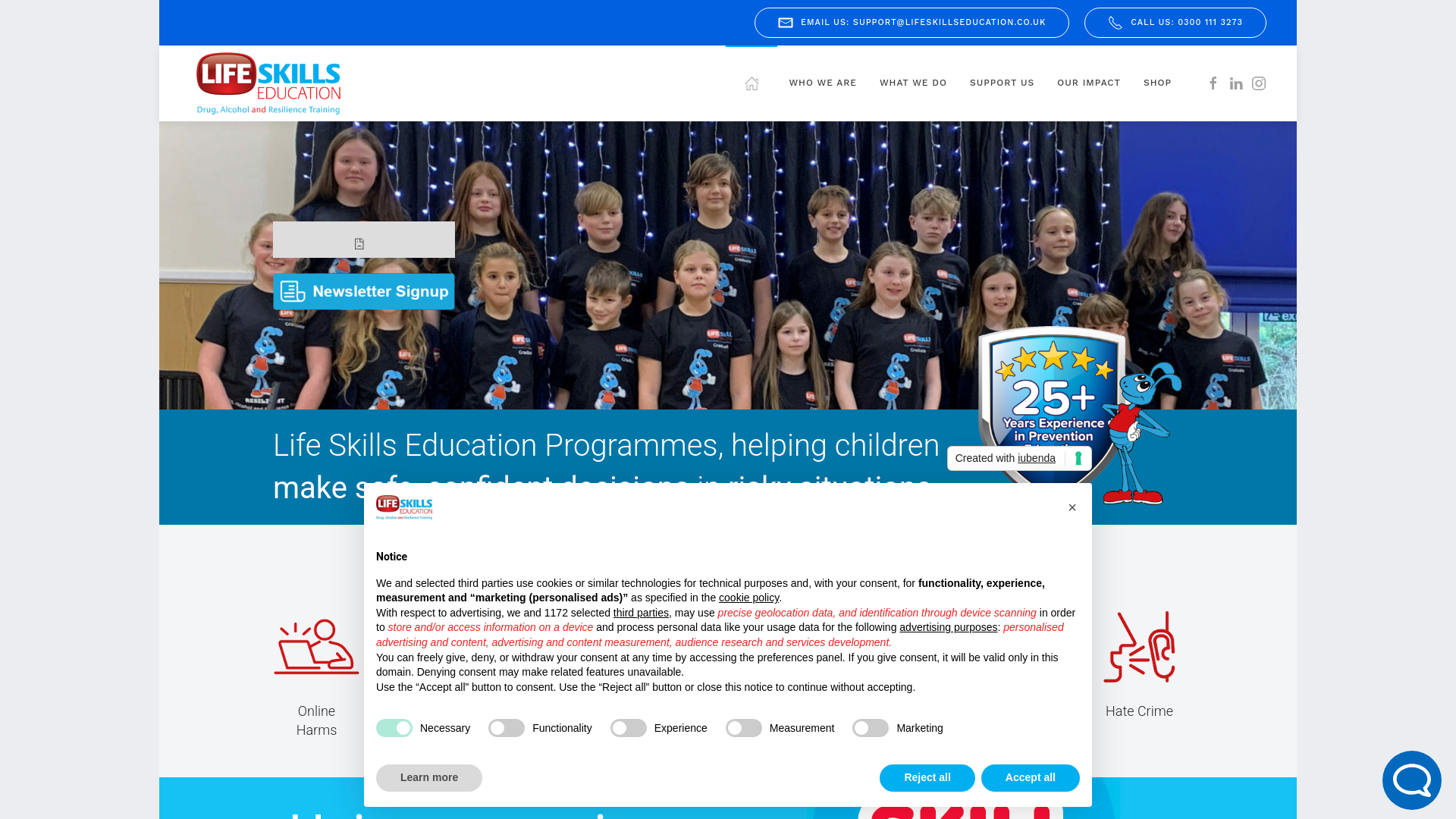 Website screenshot