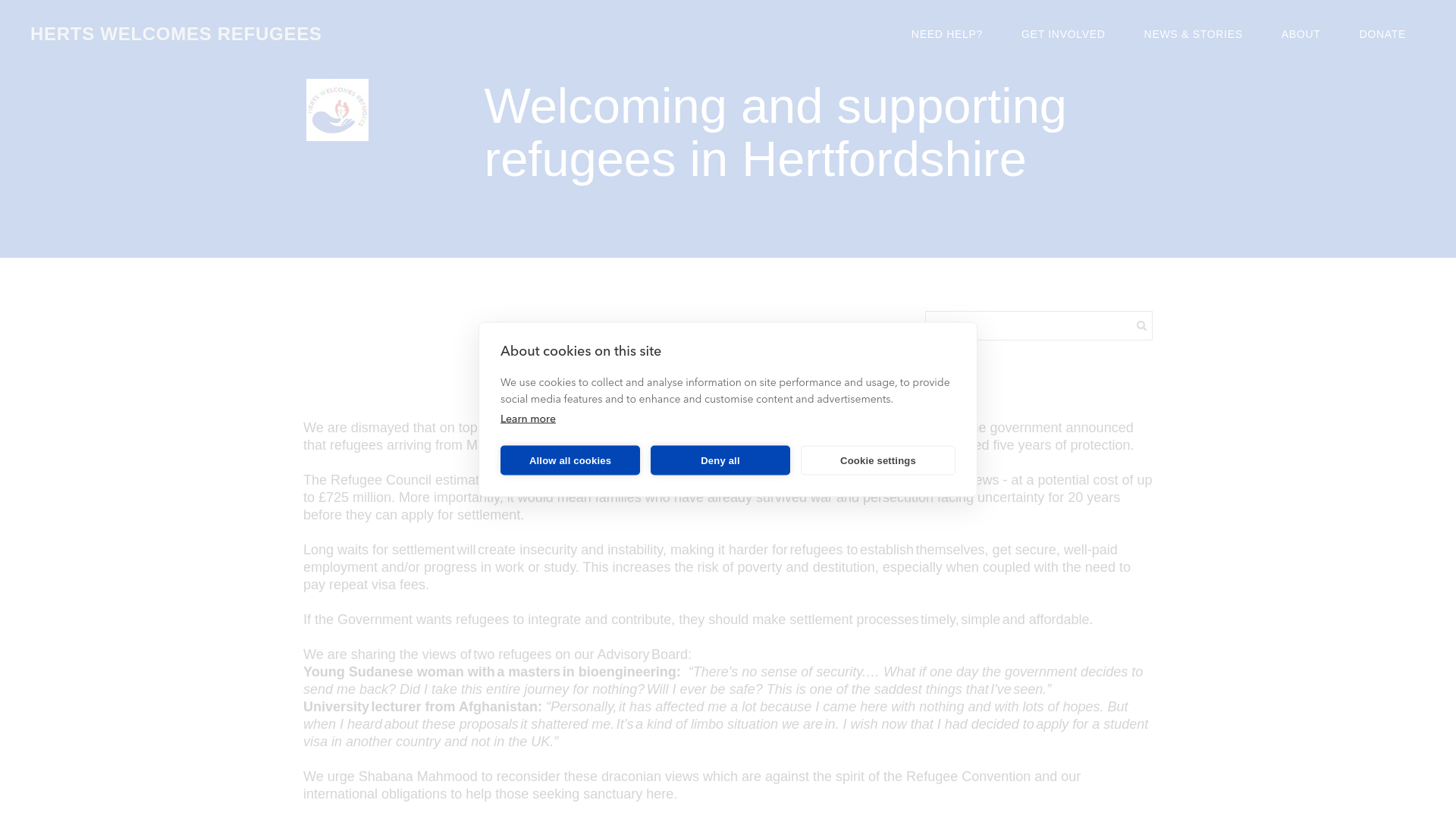 Website screenshot
