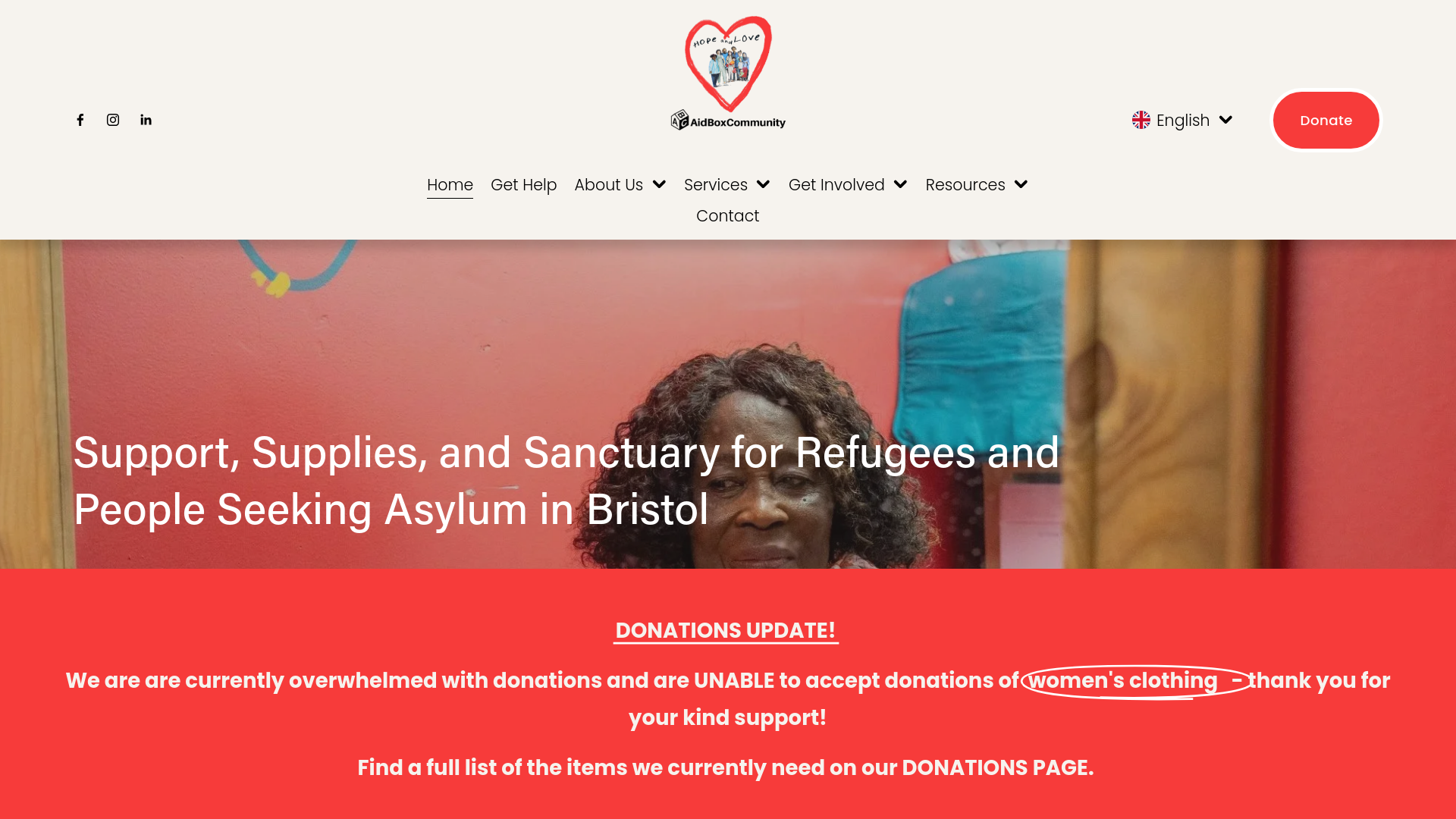 Website screenshot