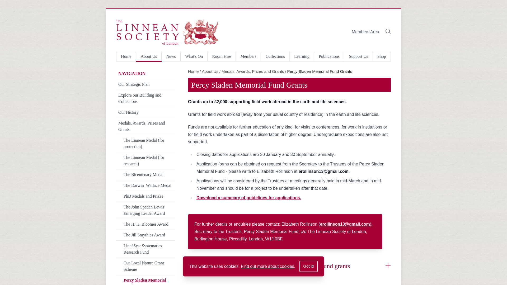 Website screenshot