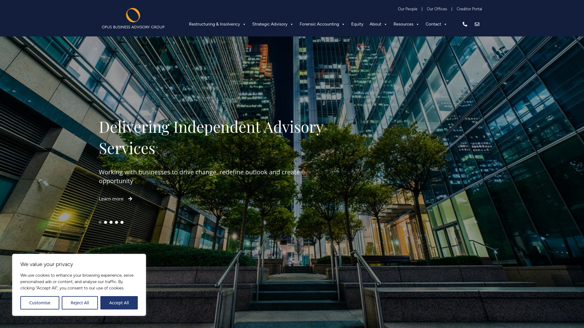 Website screenshot