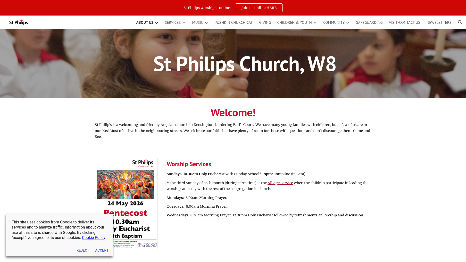 Website screenshot