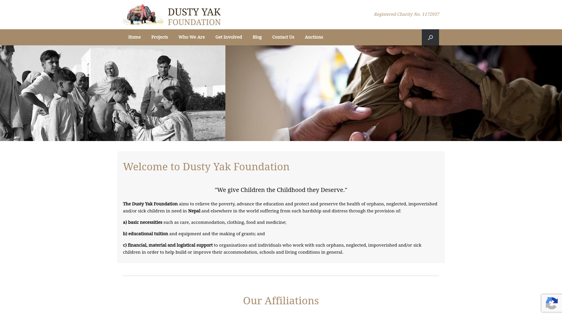Website screenshot
