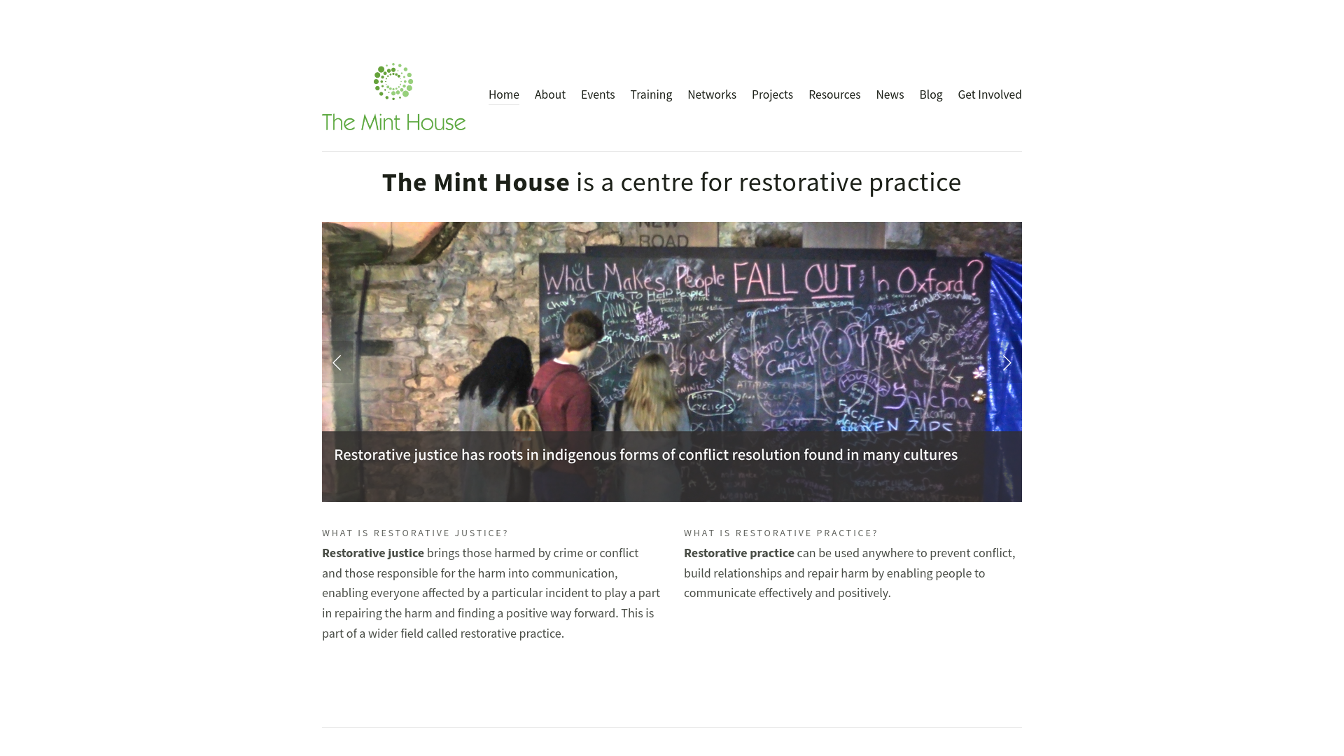Website screenshot