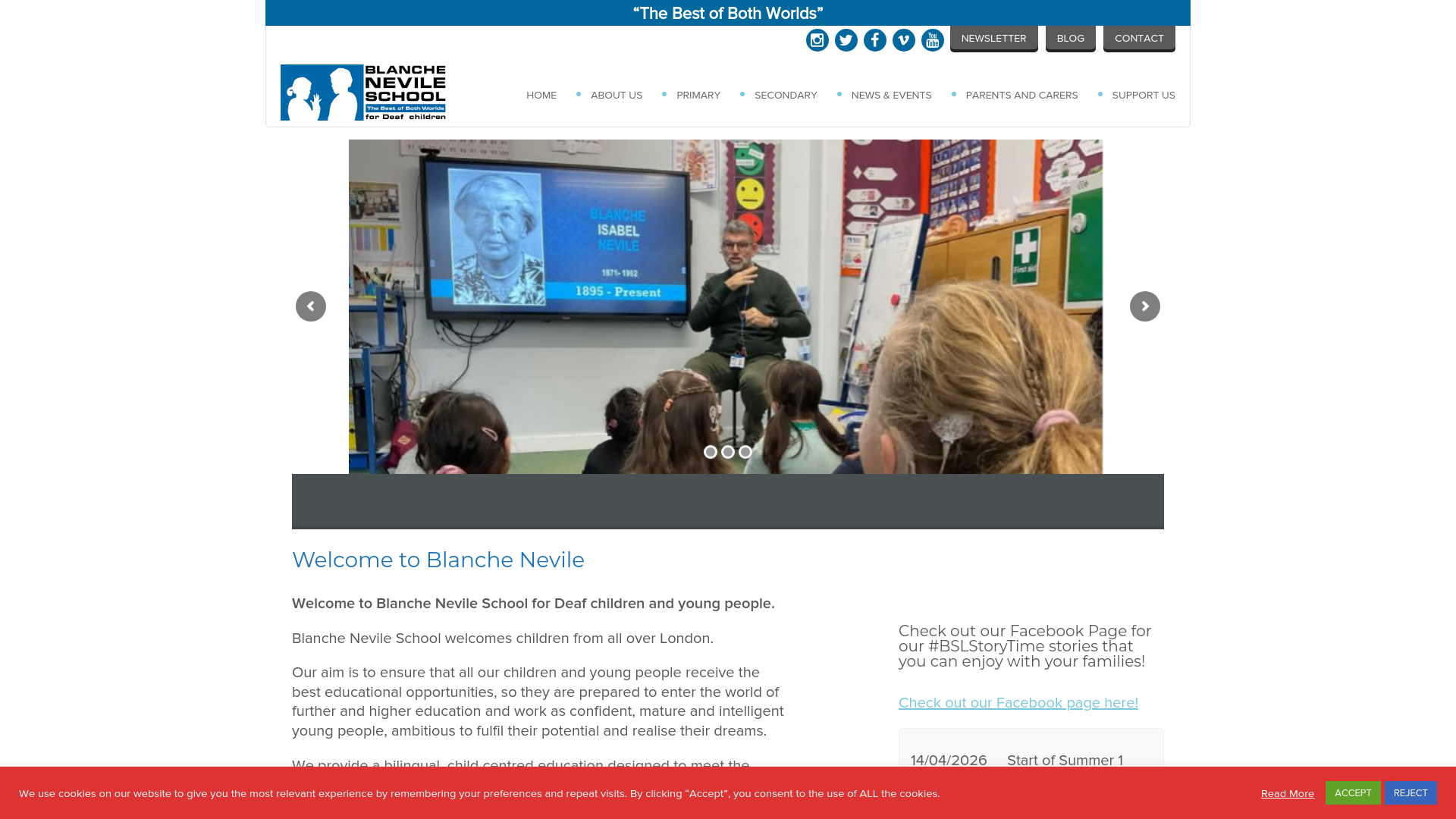 Website screenshot