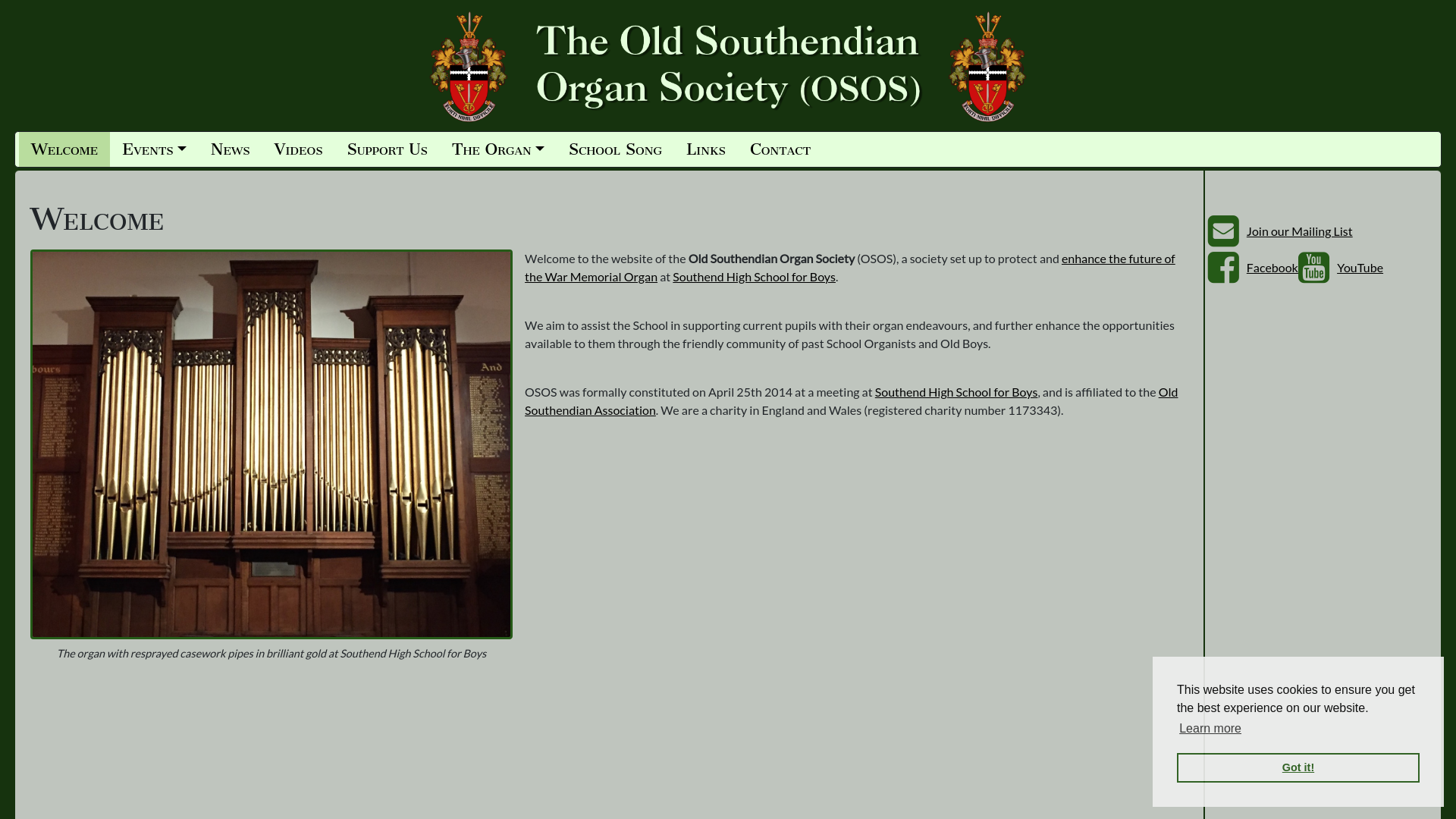 Website screenshot