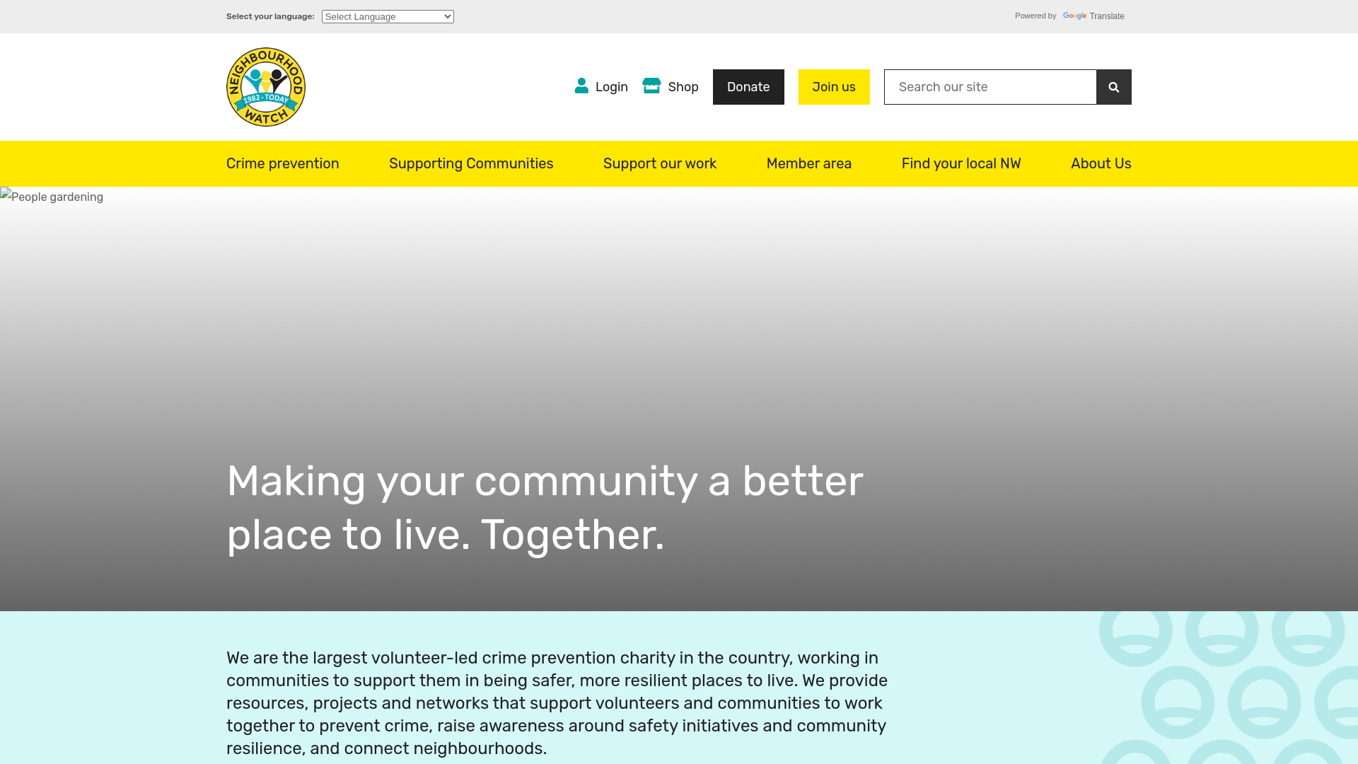 Website screenshot