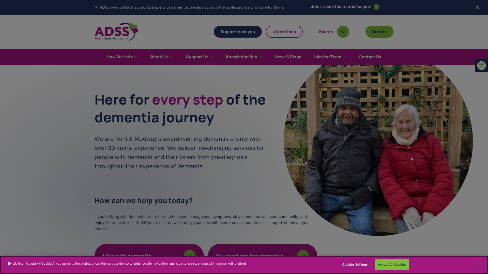 Website screenshot