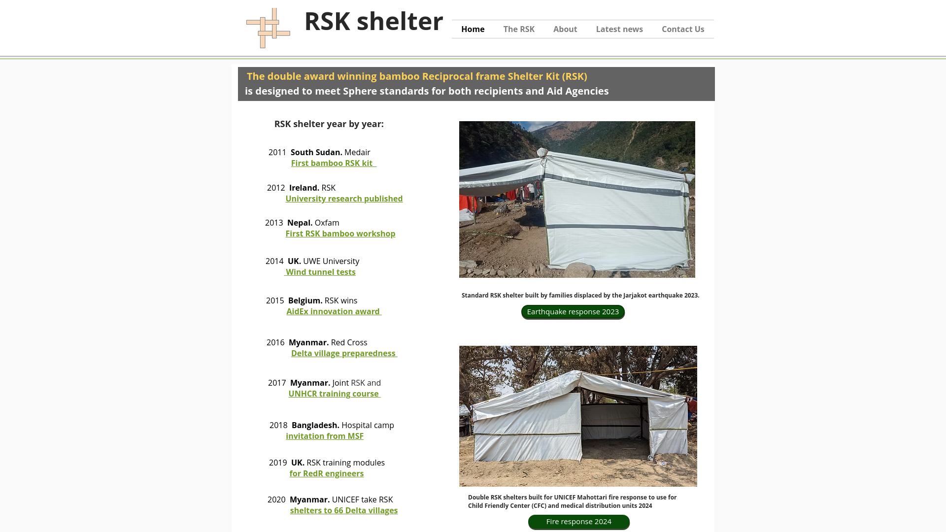 Website screenshot