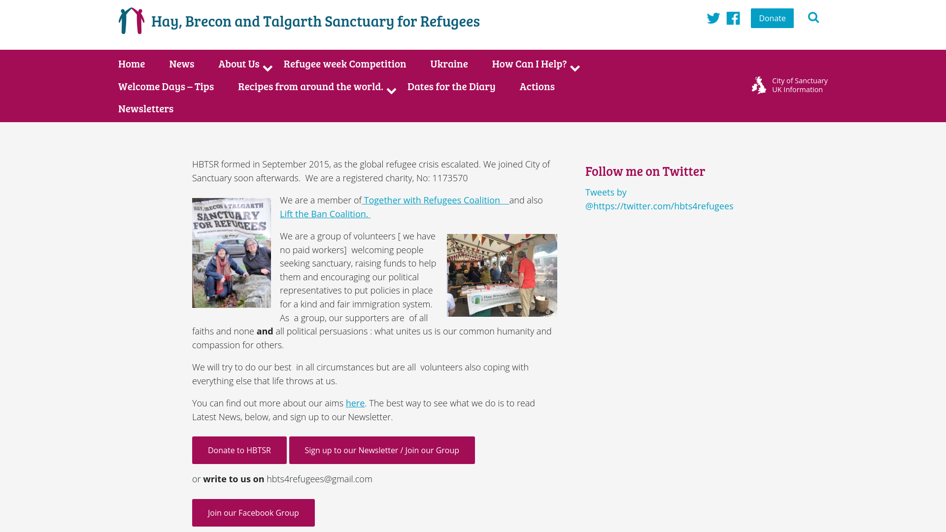 Website screenshot